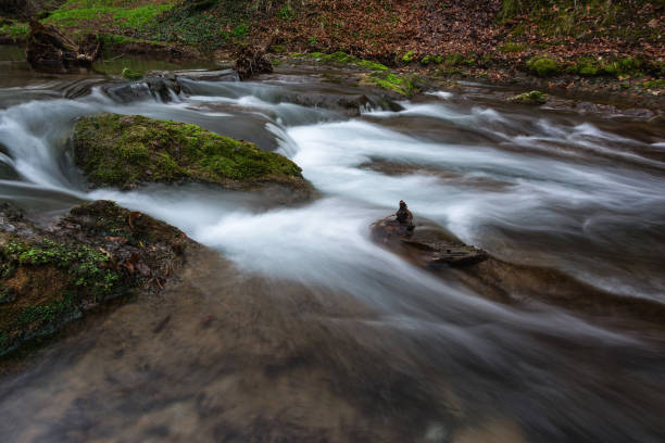 istock Beautiful waterfall Dokuzak and river in Strandzha Mountain, Bulgaria. Spring landscape 938254708
