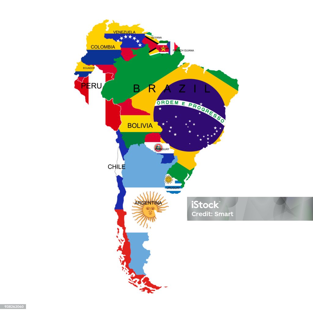 領土の南アメリカ大陸フラグ別の国南アメリカの国のリストです白い背景ベクトル図 アルゼンチンのベクターアート素材や画像を多数ご用意