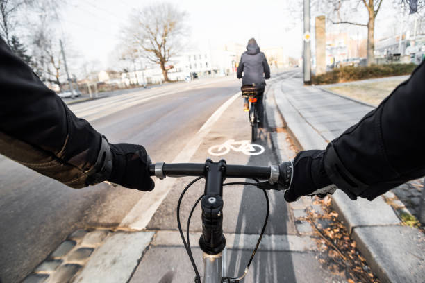 istock First-person view of cyclist at morning 938262626