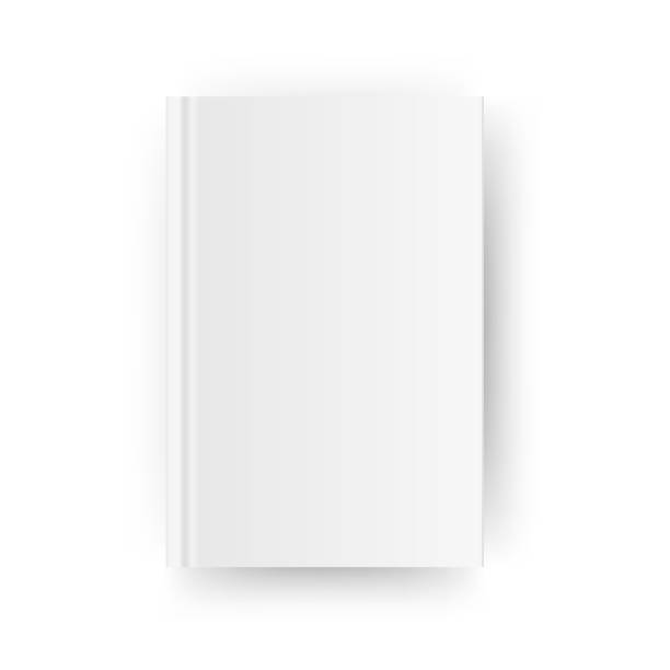 istock Blank vertical book cover template . Mock up closed magazine or notebook. Isolated on white background. Vector Illustration 938265542