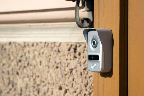 istock Close-up of a intercom on wall 938269006