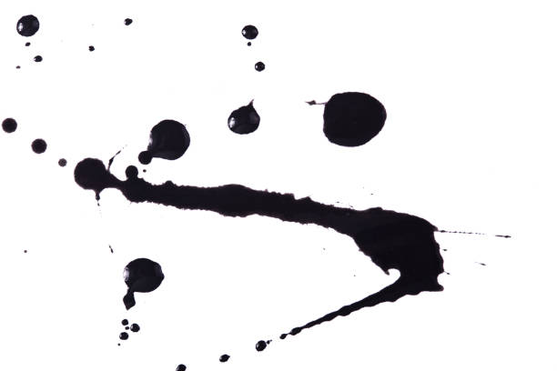 A textured smear of black paint on a white background, creating an abstract and expressive composition. The rough, uneven surface and bold contrast evoke themes of creativity, spontaneity, and artistic experimentation.