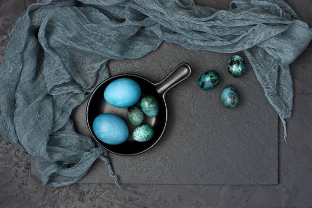 istock Easter holiday concept with colorful eggs 938275732