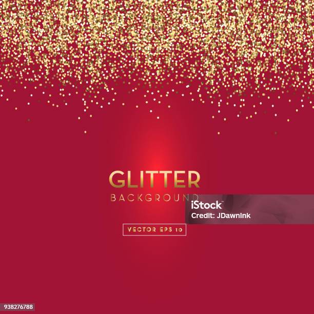 Red And Gold Glitter Background Template Design Layouts Stock