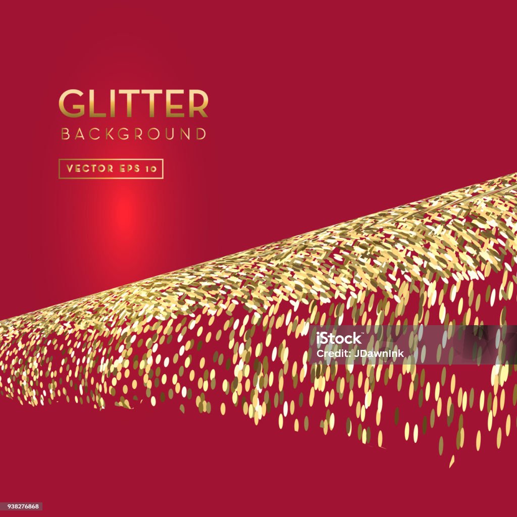 Red And Gold Glitter Background Template Design Layouts Stock