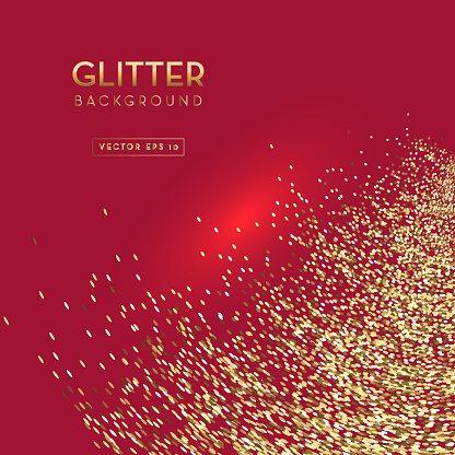 Red And Gold Glitter Background Template Design Layouts Stock
