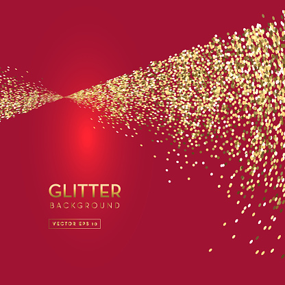 Red And Gold Glitter Background Template Design Layouts Stock