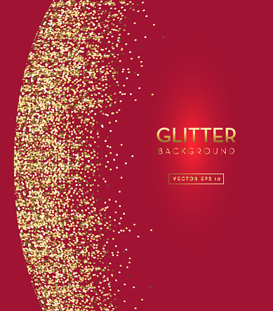 Red And Gold Glitter Background Template Design Layouts Stock