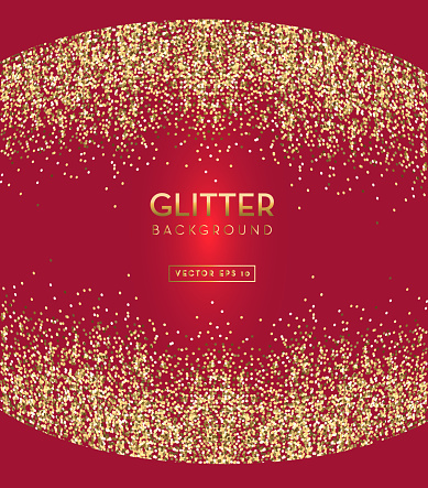 Red And Gold Glitter Background Template Design Layouts Stock