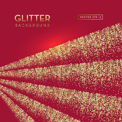 Red And Gold Glitter Background Template Design Layouts Stock