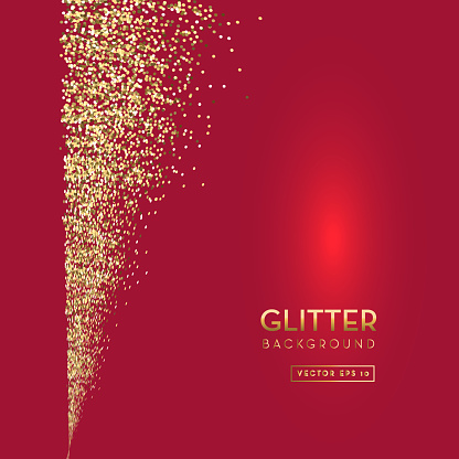 Red And Gold Glitter Background Template Design Layouts Stock