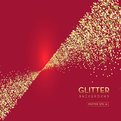 Red And Gold Glitter Background Template Design Layouts Stock