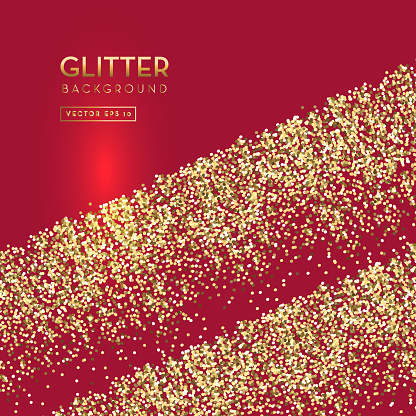 Red And Gold Glitter Background Template Design Layouts Stock