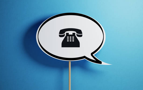istock White Chat Bubble With A Wooden Stick On Blue Background 938284450