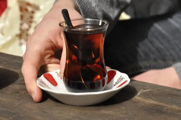 A turkish teacup in Istanbul