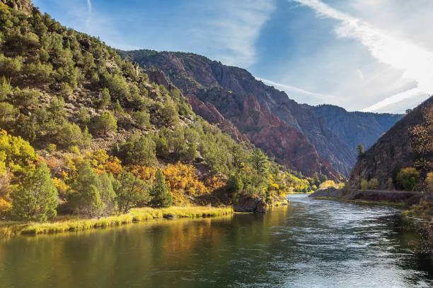 Black Canyon du parc Gunnison dans le Colorado, é.-u. - Photo