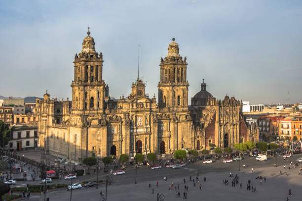 istock Constitution Square (Zocalo) view from the dome of the Metropolitan Cathedral 938299552