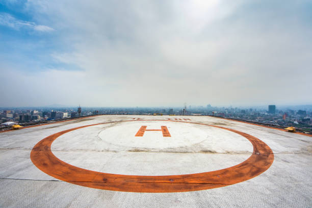 istock Helipad on roof top building 938301834