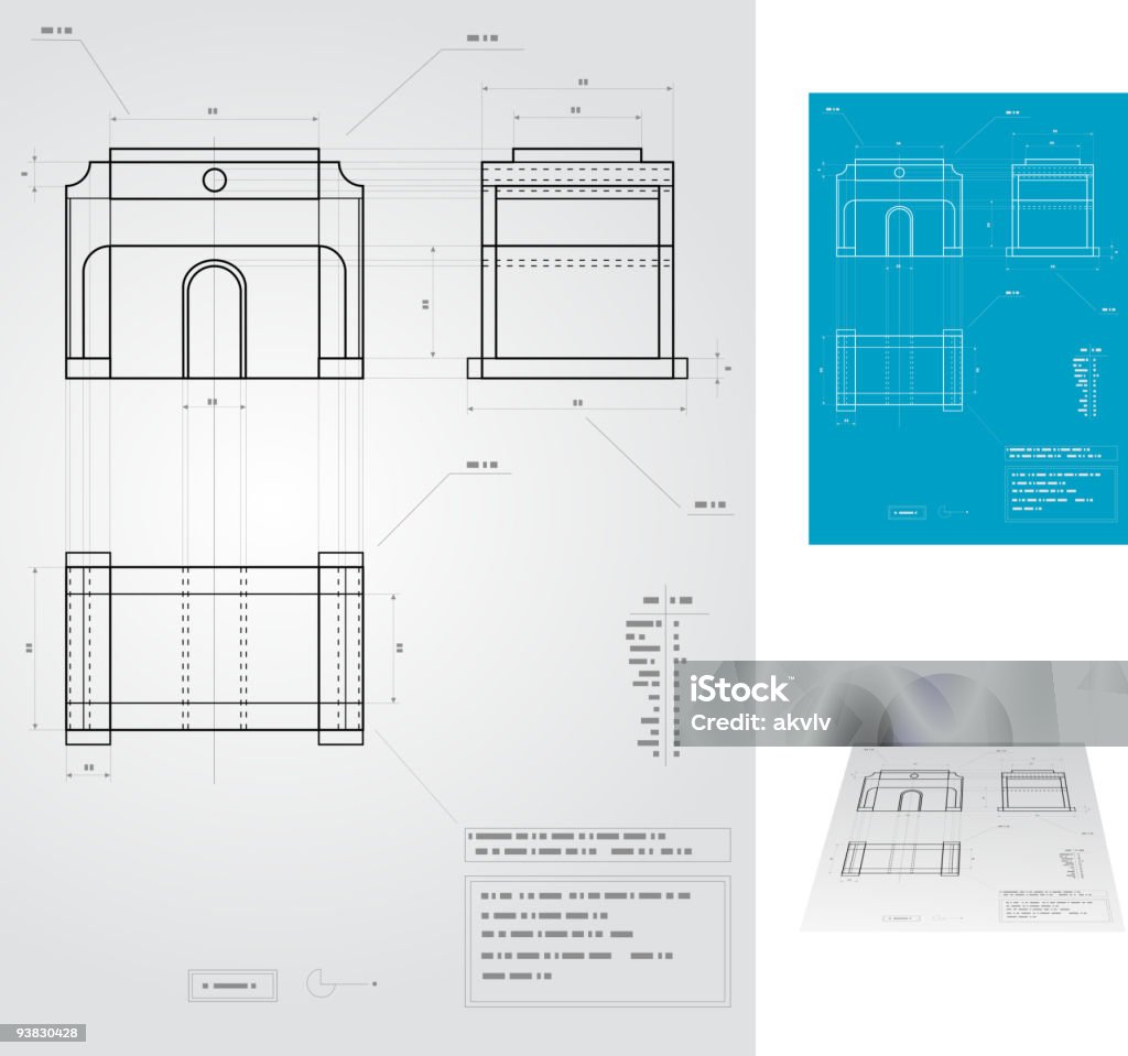 Alloggiamento progetto (verticale - arte vettoriale royalty-free di Architettura