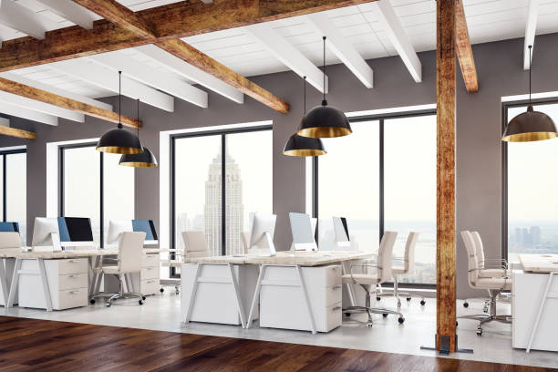 istock Wooden coworking office 938307584