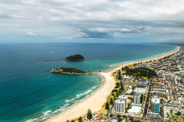 istock View of the beautiful beach in Mount Maunganui 938314772