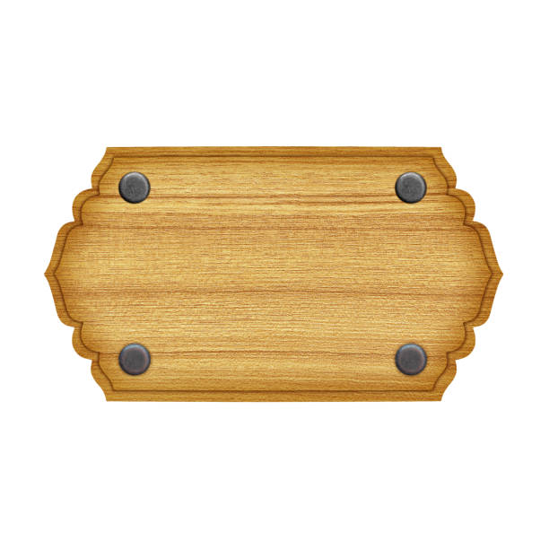 istock empty wooden sign isolated on white  background 938320286