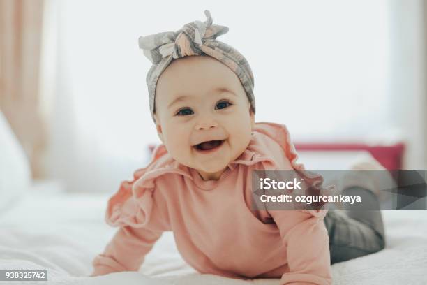 Happy Baby Stock Photo - Download Image Now - Baby Girls, Baby - Human Age, Newborn