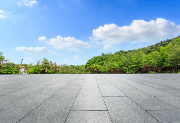 istock square floor and green mountain nature landscape 938327030