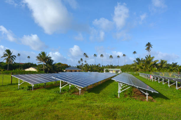 istock Solar PV modules in Rarotonga Cook Islands 938327322