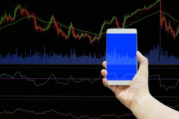 istock hand smartphone with financial stock chart business concept 938335686