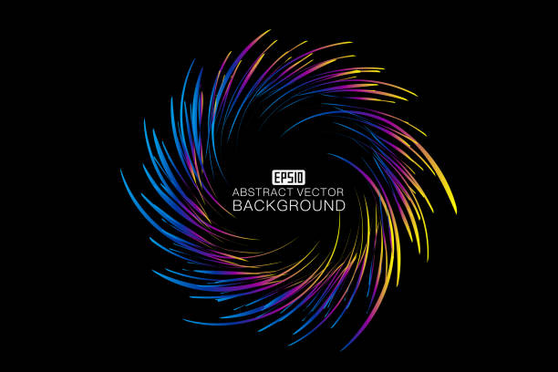 istock The colorful curves make up the abstract background of the rotating luminescence. 938345426