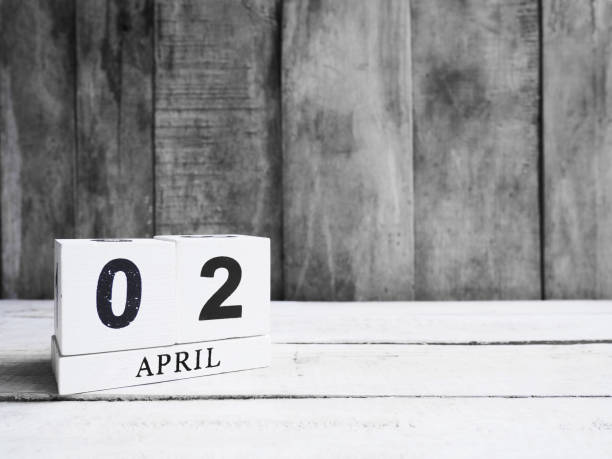 istock White vintage wood block calendar 938356152