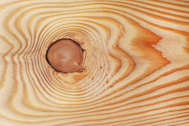 texture of a wooden board, background - knotted wood imagens e fotografias de stock