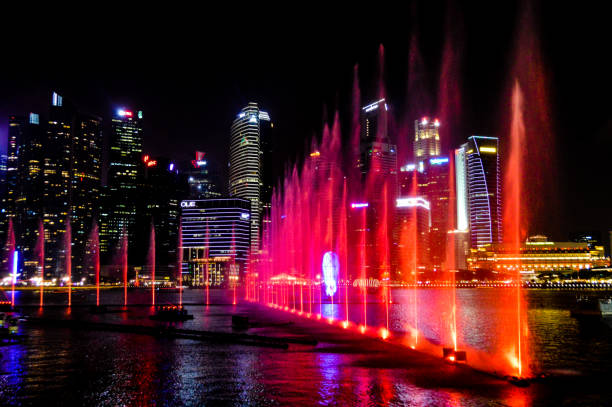 istock Singapore urban skyline and cityscape illuminated at night 938361202