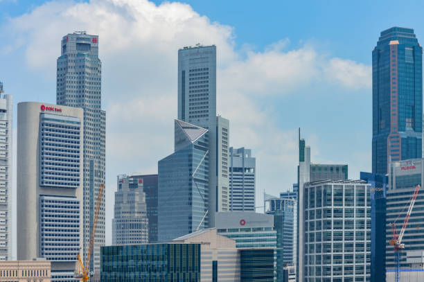 Modern office buildings in Singapore