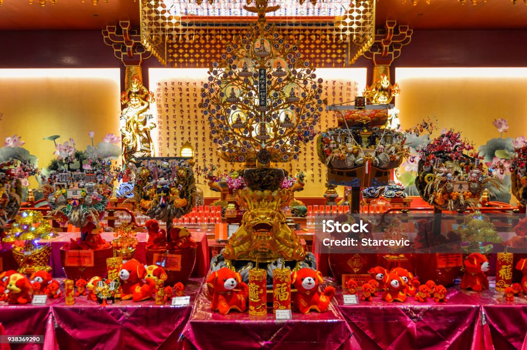 Exquisite Buddhism Bodhisattva Buddha Tooth Relic Temple Stock Photo