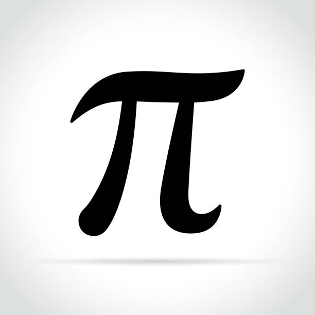 illustrations, cliparts, dessins animés et icônes de symbole de pi sur fond blanc - pi