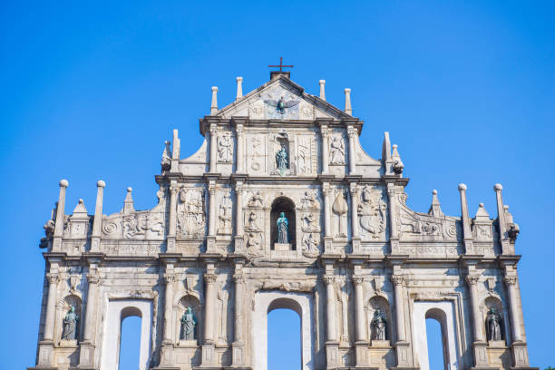 istock Ruins facade of St.Paul's Cathedral in Macau 938371752