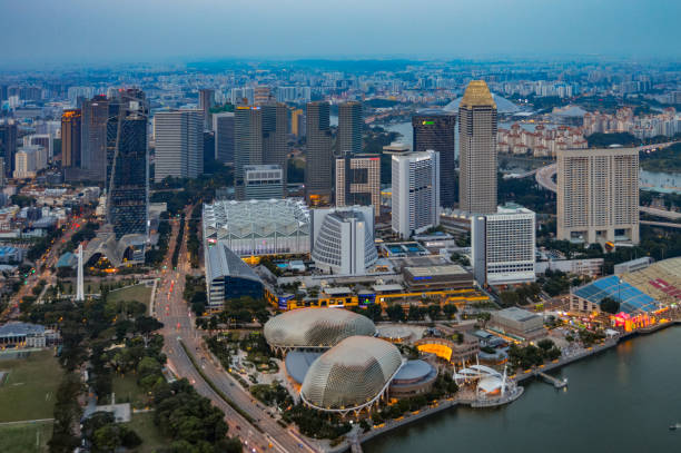 istock Singapore urban skyline and cityscape at dusk 938371994