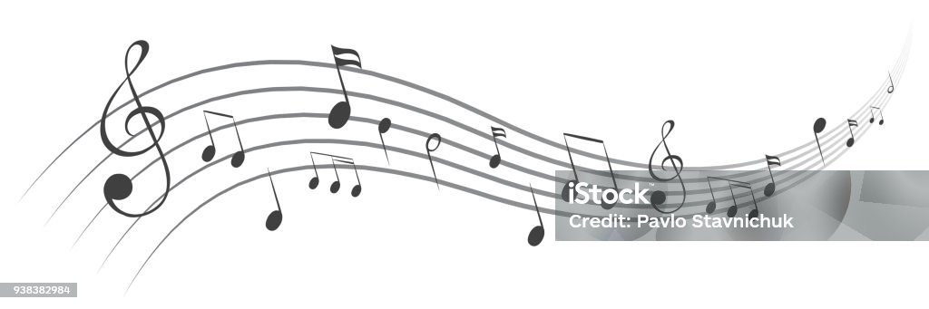 音符の背景、音符-株式ベクトル - 音符のロイヤリティフリーベクトルアート