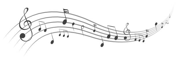音符の背景、音符-株式ベクトル - 楽譜点のイラスト素材／クリップアート素材／マンガ素材／アイコン素材