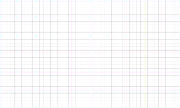 linie siatki papieru milimetrowego - blueprint graph paper paper backgrounds stock illustrations