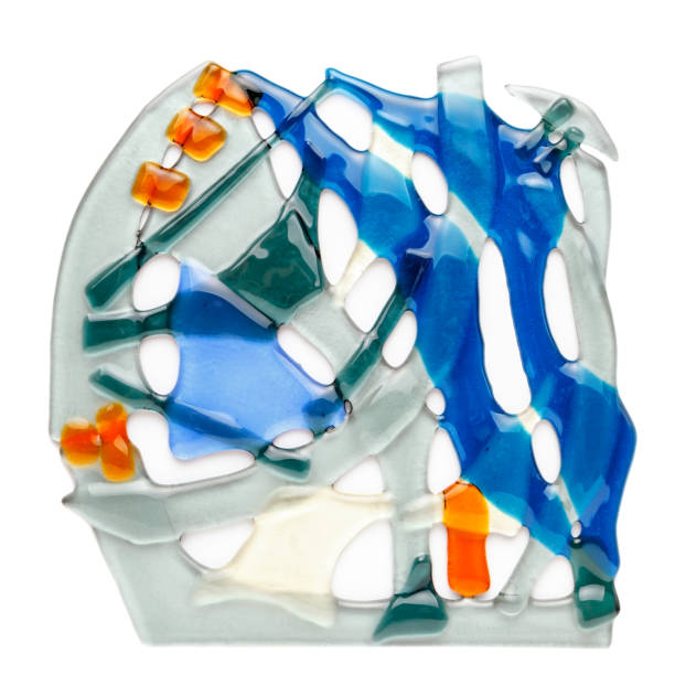 istock Abstract composition made of colored glass by fusing technology 938394992