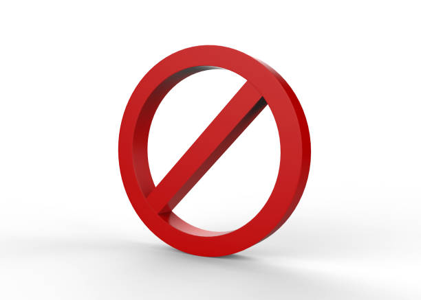 istock No sign on isolated white background 938396006
