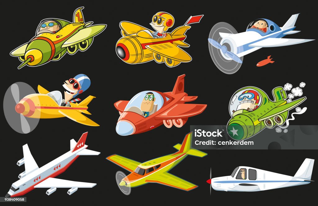 Plane set Worked by adobe illustrator
included illustrator 10.eps and
300 dpi jpeg files... Airplane stock vector