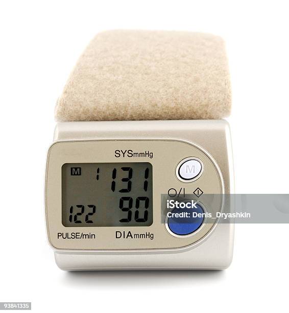 Digital Blood Pressure Monitor Stock Photo - Download Image Now - Cut Out, Close-up, Color Image