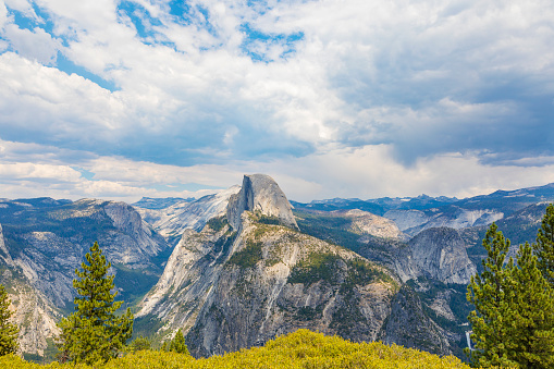 Half Dome Rock Landscape in Yosemite National Park