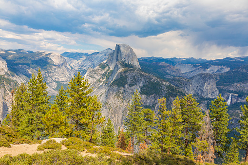 Half Dome Rock Landscape in Yosemite National Park