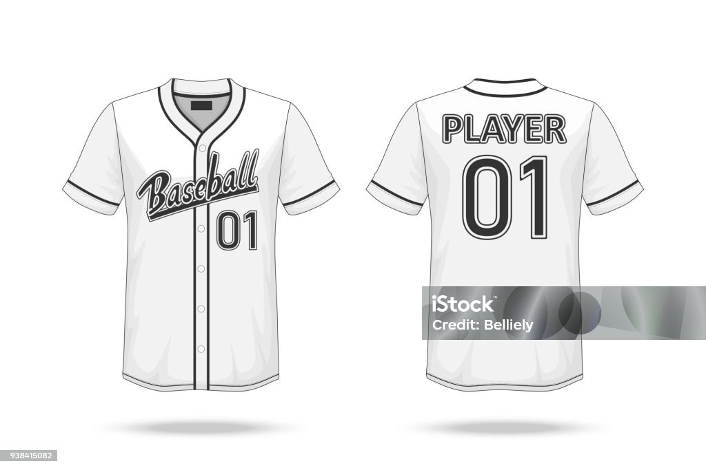 vector baseball jersey blank