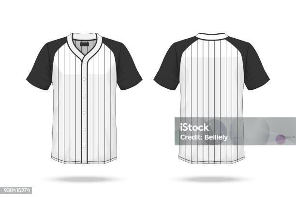 Specification Baseball T Shirt Mockup Isolated On White Background Blank  Space On The Shirt For The